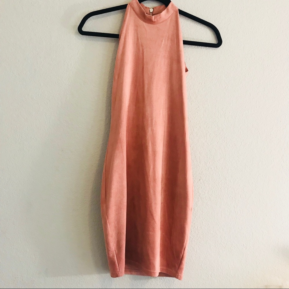 Suede Bodycon dress